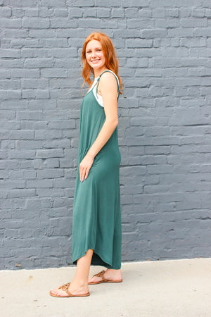 Rae Mode Never Can Tell Jumpsuit - Midnight Green