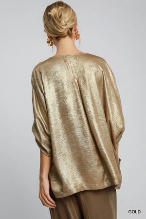 Umgee 24 Karat Blouse - Gold