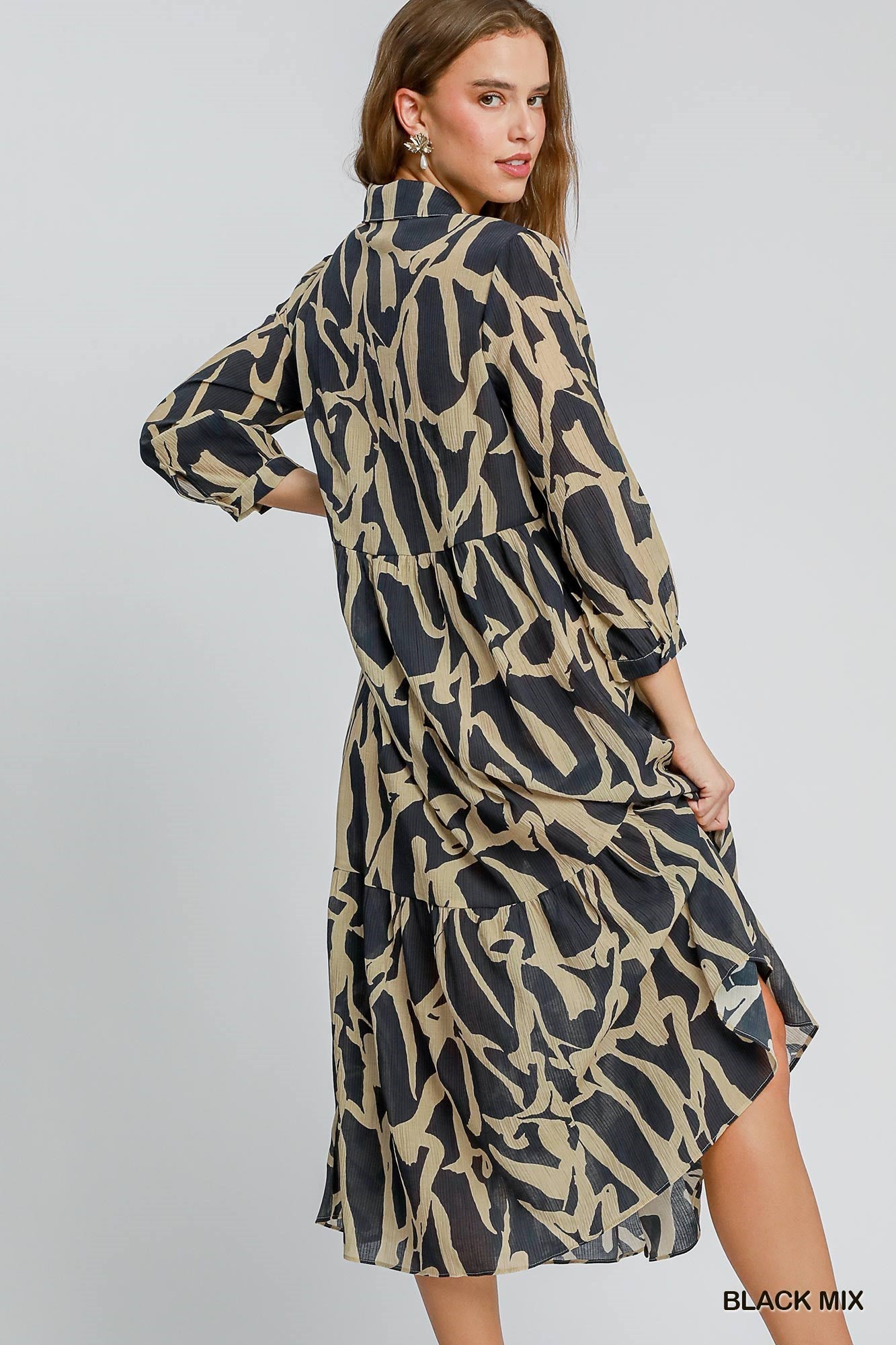 Umgee Beautiful Chaos Midi Dress