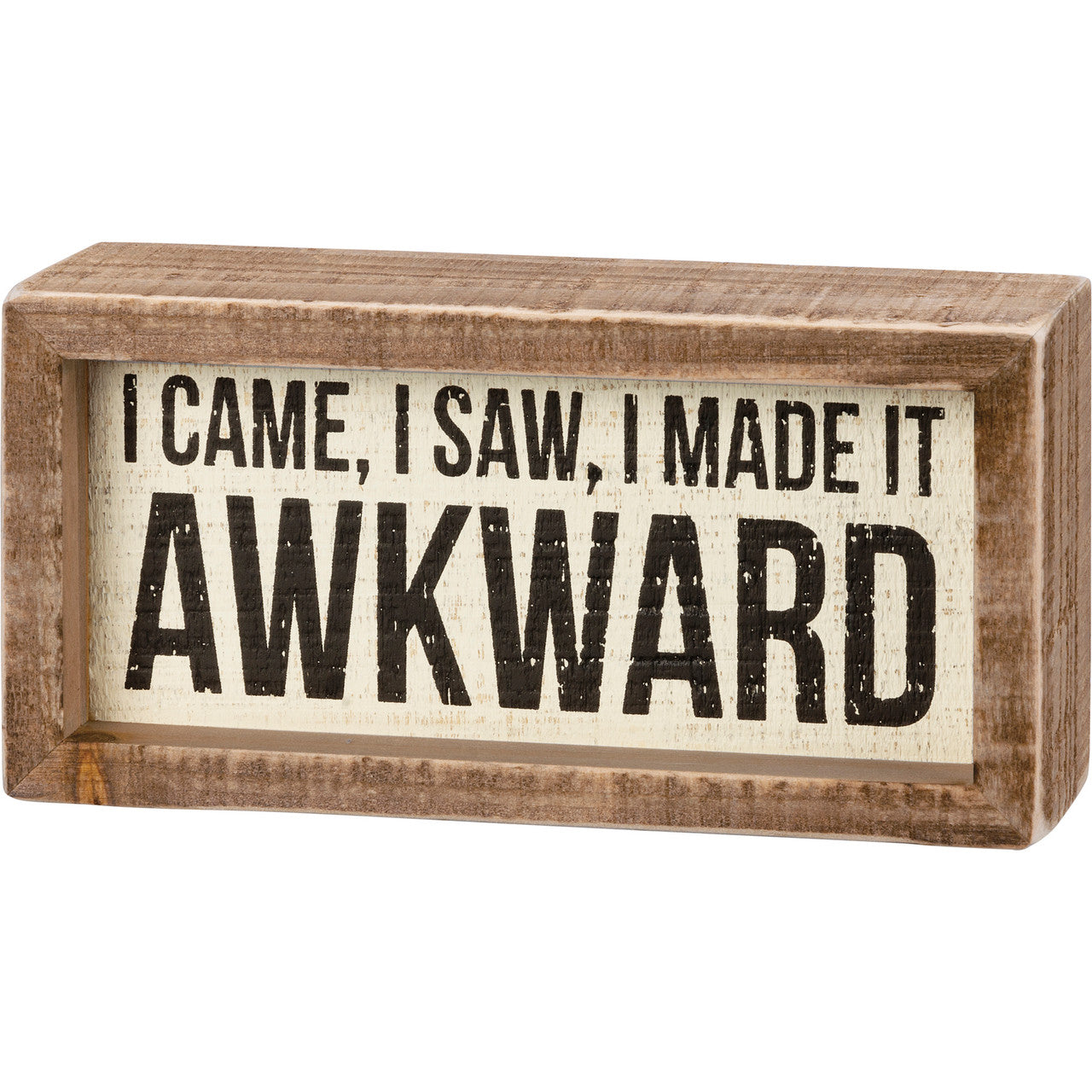 Awkward- Inset Box Sign