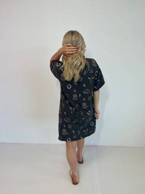 UMGEE Cowtown Bound French Terry Dress