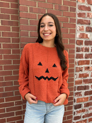 AndTheWhy Jack-O-Lantern Sweater