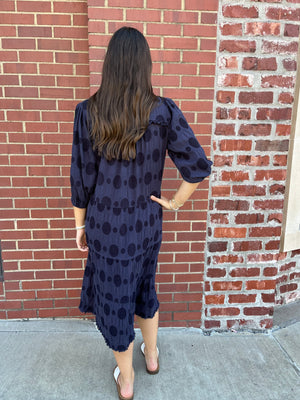 Umgee Longing for Change Maxi Dress - Navy Blue