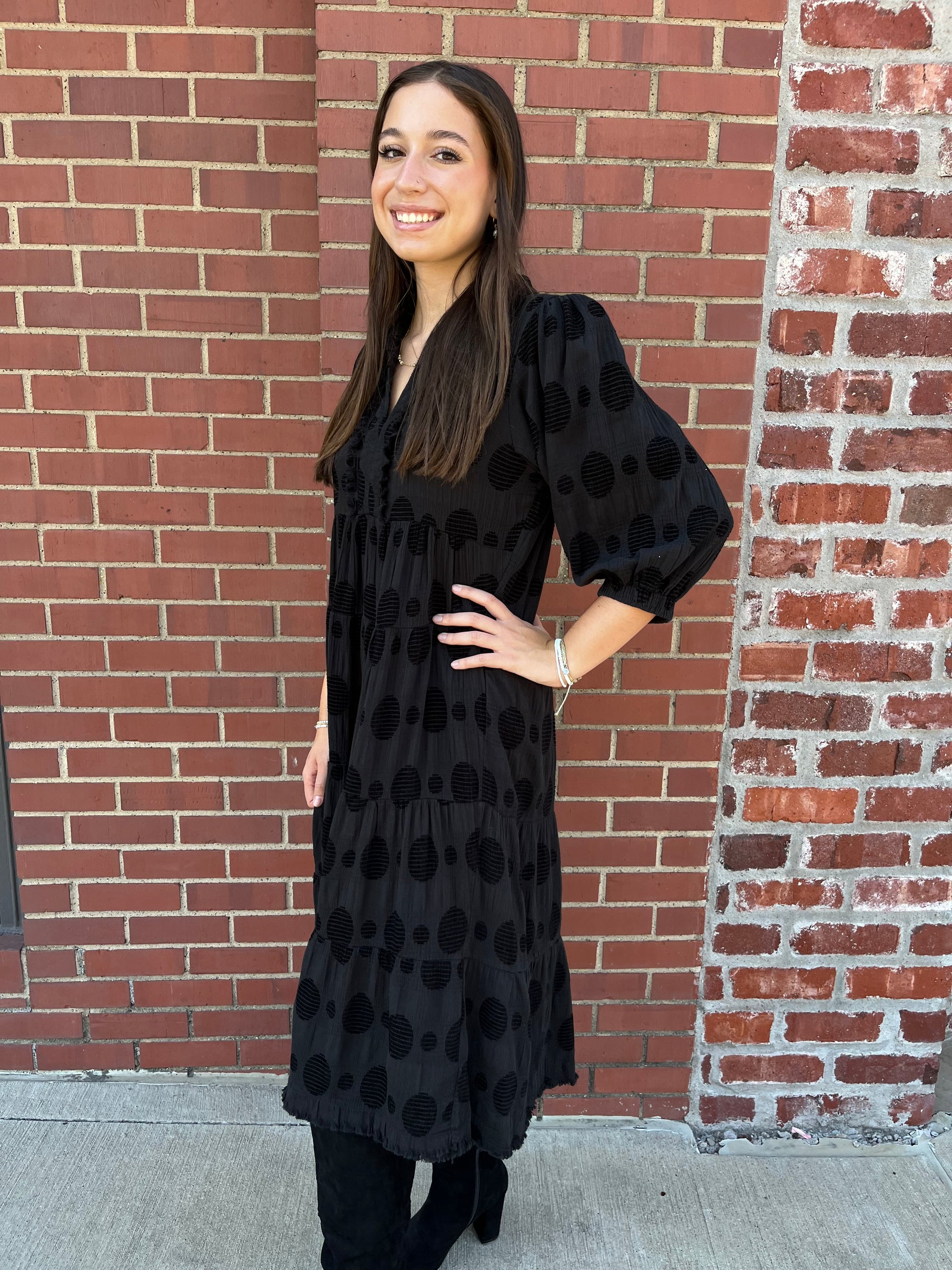 Umgee Longing for Change Maxi Dress - Black