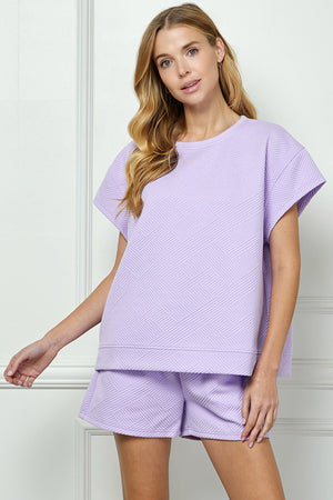 Between the Lines Set - Top - Lavender - See and Be Seen