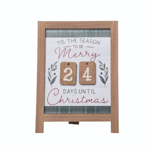 Wooden Sign - Christmas Countdown