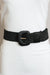 Kungaloosh Stretchable Raffia Belt - Black