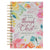 All Things Through Christ Multi-colored Floral Large Wirebound Journal
