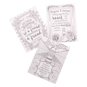 Coloring Cards - Proverbs in Color