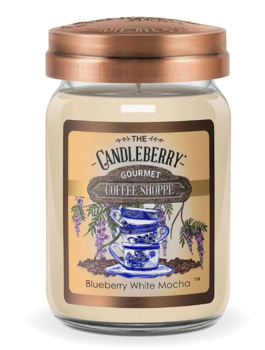 Candleberry - Blueberry White Mocha - Coffee Shoppe Large Jar