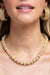 Trudy's 16" Pearl Disc Bead Necklace