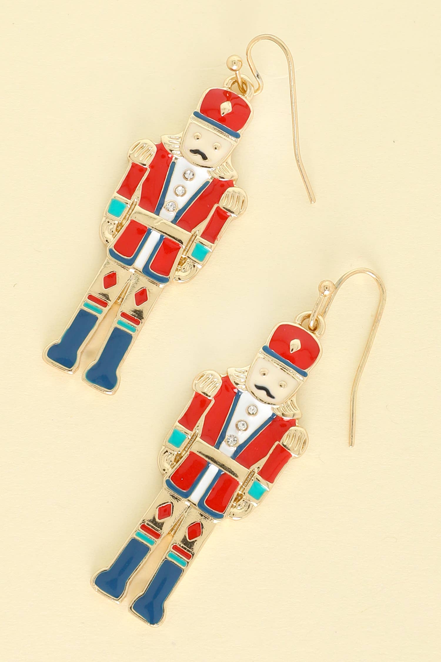 Christmas Nutcracker Epoxy Dangle Earrings