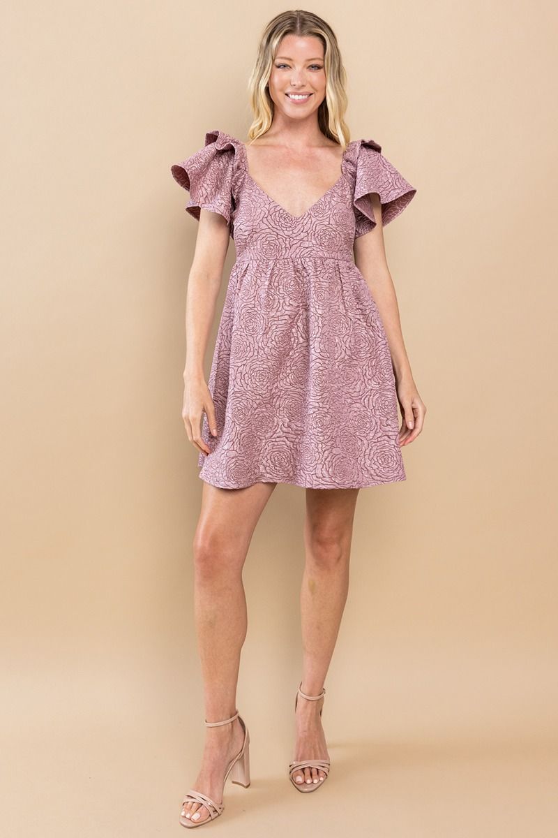 TCEC A Rose By Any Other Name Dress - Lavender Kiss