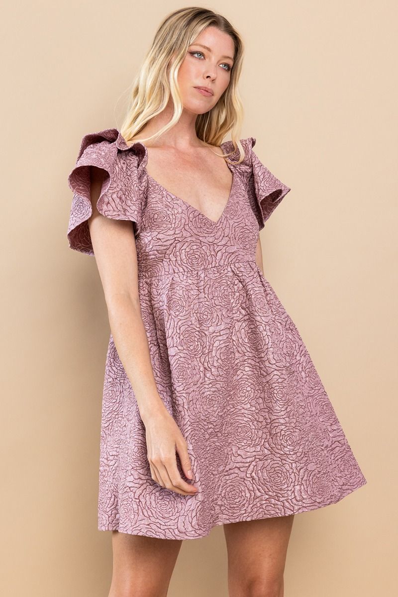 TCEC A Rose By Any Other Name Dress - Lavender Kiss