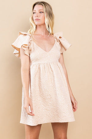 TCEC A Rose By Any Other Name Dress - Cream