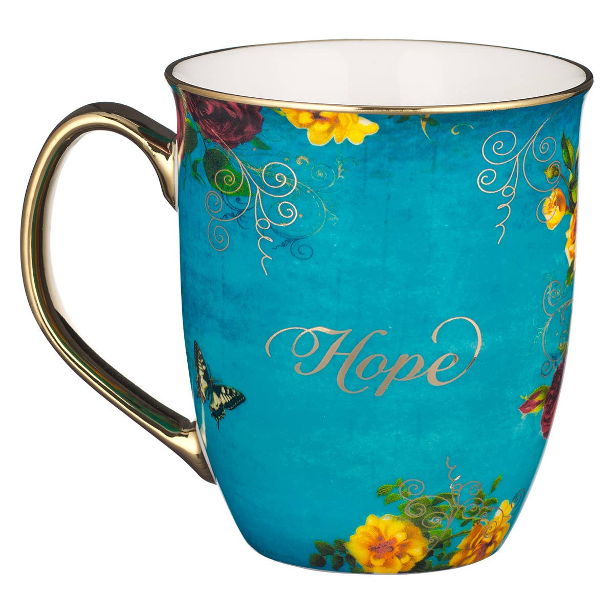 Mug - Hope Teal Butterfly - Isaiah 40:31