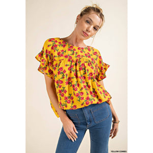 Kori On a Lark Floral Blouse