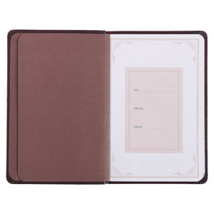 101 Prayers for Men Brown Faux Leather Gift Book - Psalm 145