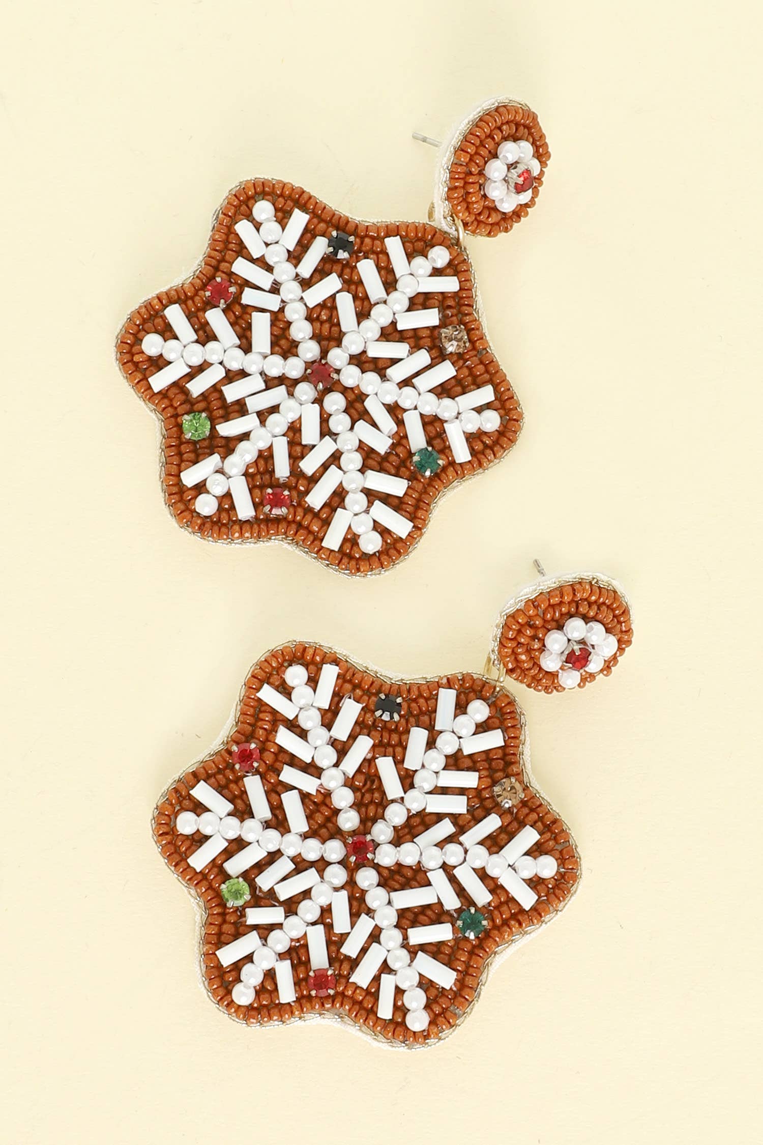 Christmas Jeweled Snowflake Earrings