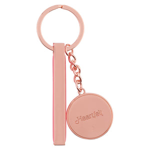 Keychain - Shine Your Light Pink Petals Rose Gold