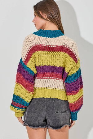 BaeVely Colors of the Wind Colorblock Sweater