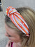 Rockwall Jackets Sequin Headband - Orange & White