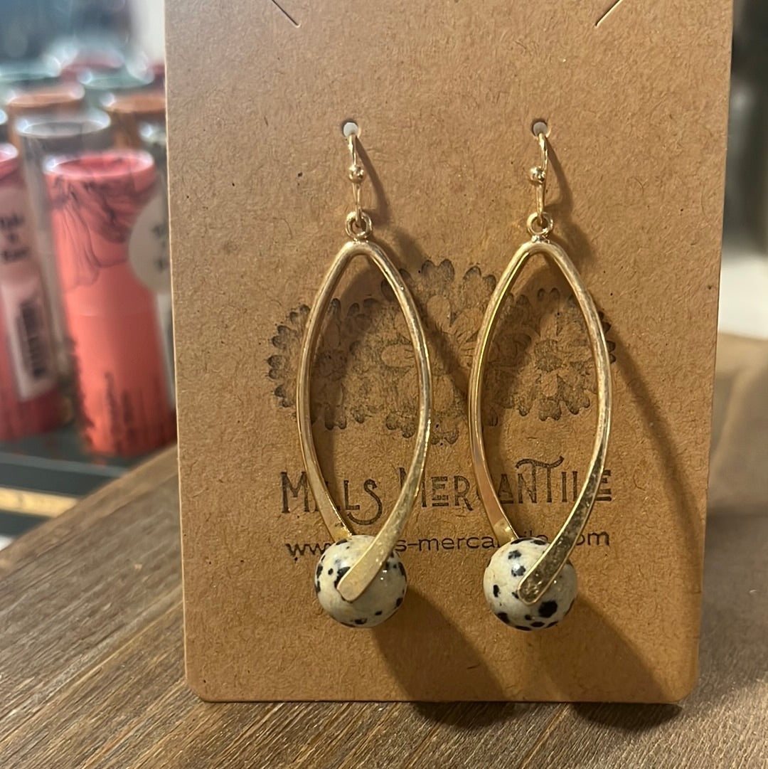 Earrings - Hook Line & Sinker - Dalmatian