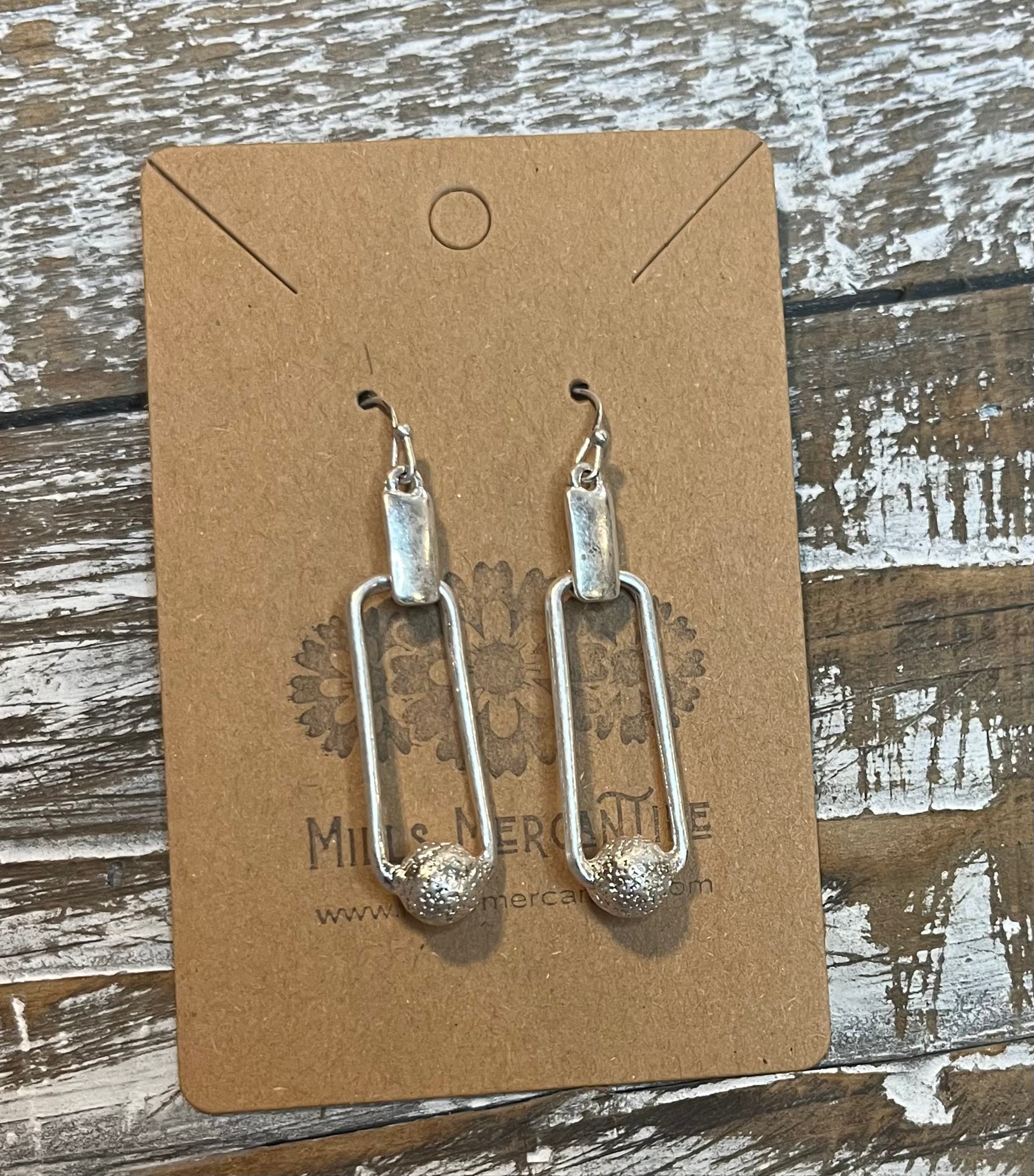 Earrings - Wrecking Ball Silver