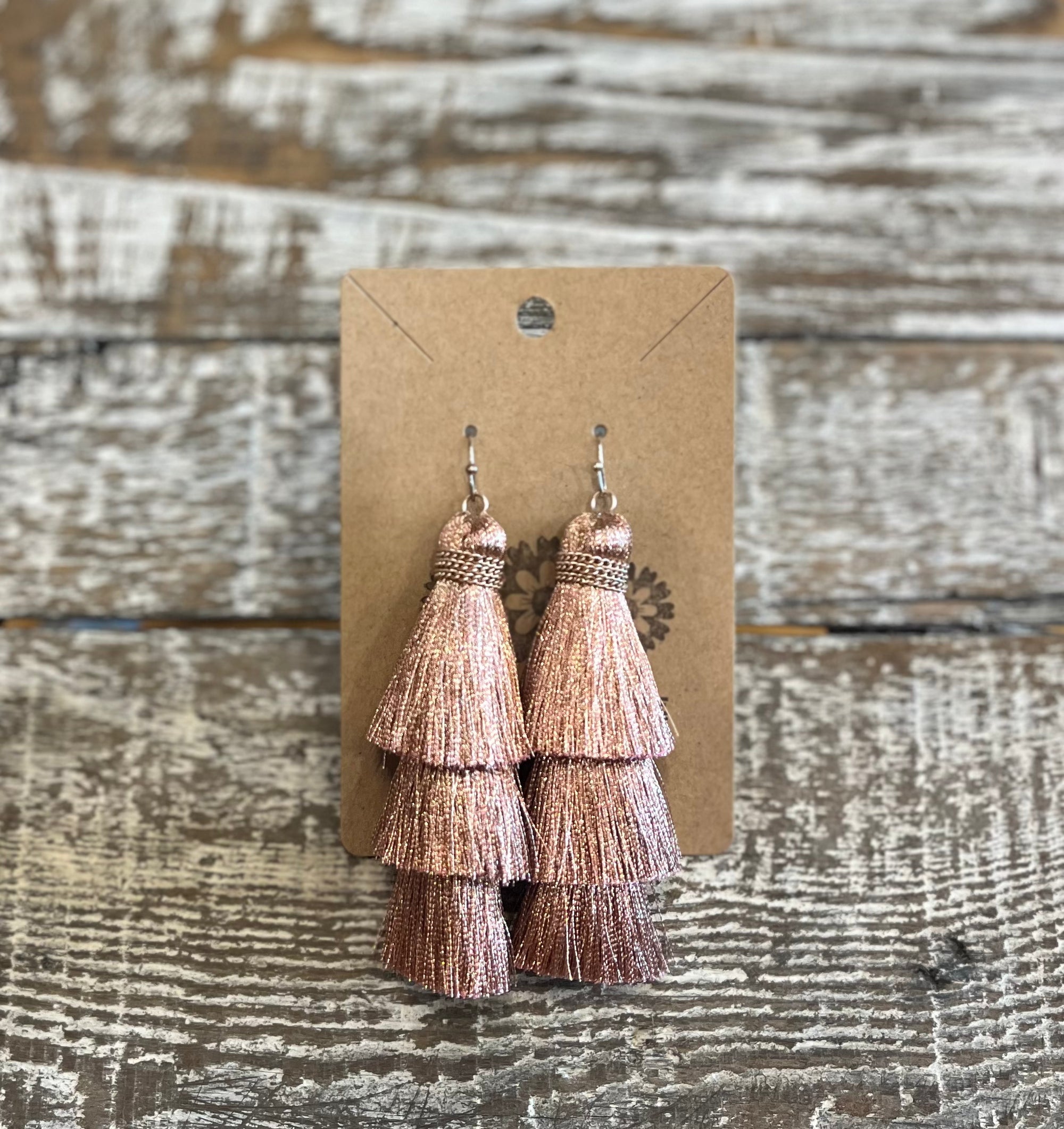 Earrings - Totally Tassel Rose Gold