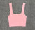 ZENANA So Basic Square Cami Tank Top - Light Pink