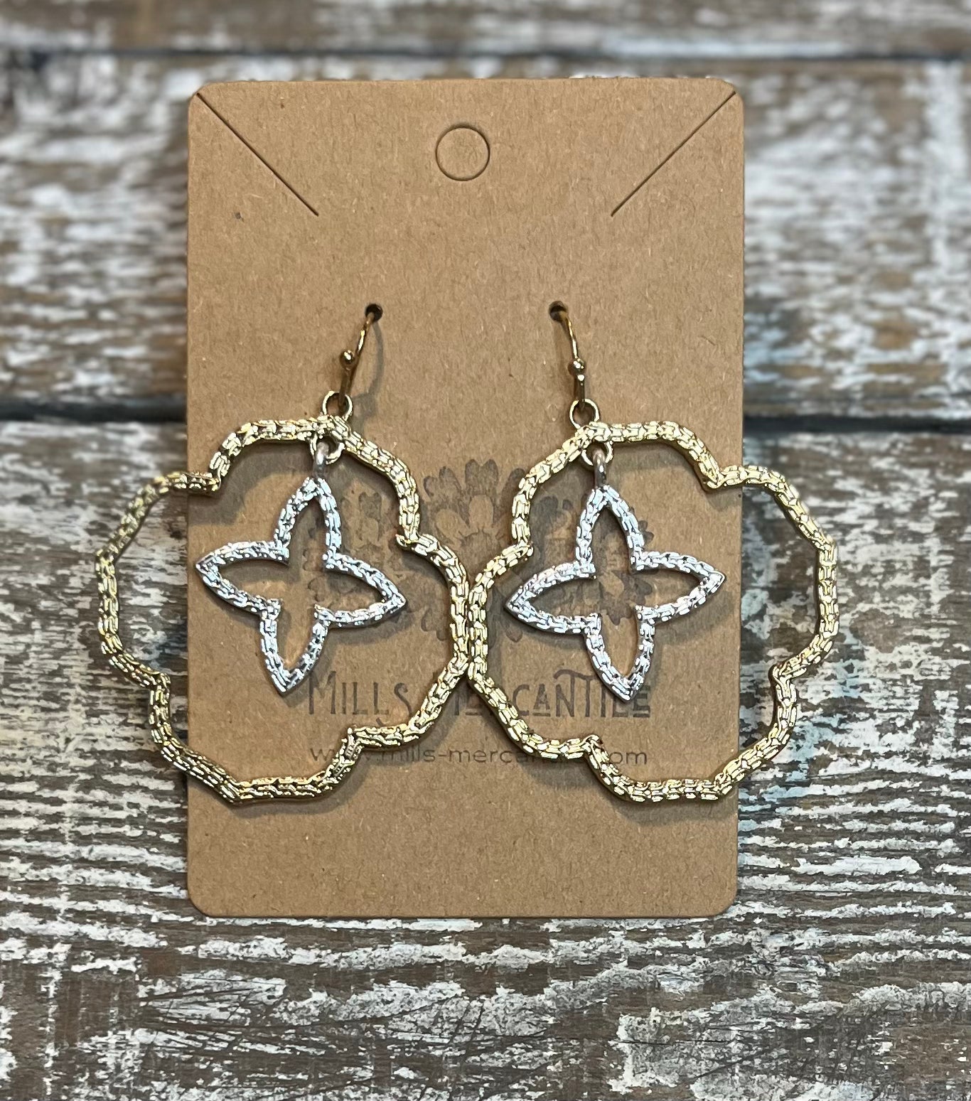 Earrings - When You Wish Upon a Star Gold & Silver