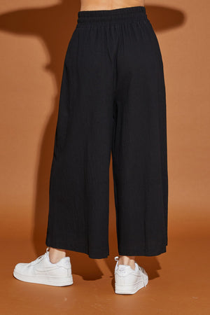 Mustard Seed The Girl From Yesterday Wide Leg Pants - Black