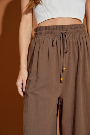 Mustard Seed The Girl From Yesterday Wide Leg Pants - Cocoa