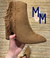 CORKYS Westbound Fringe Booties - Camel Suede