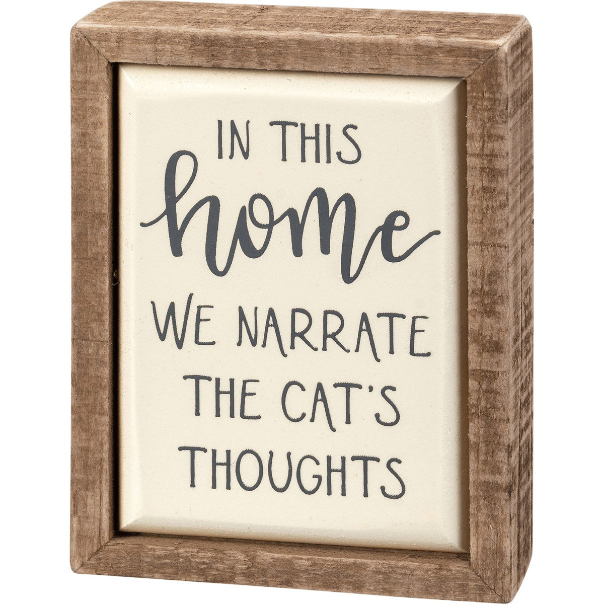 Box Sign - Cat Thoughts
