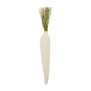 MUD PIE White Carrot Decor