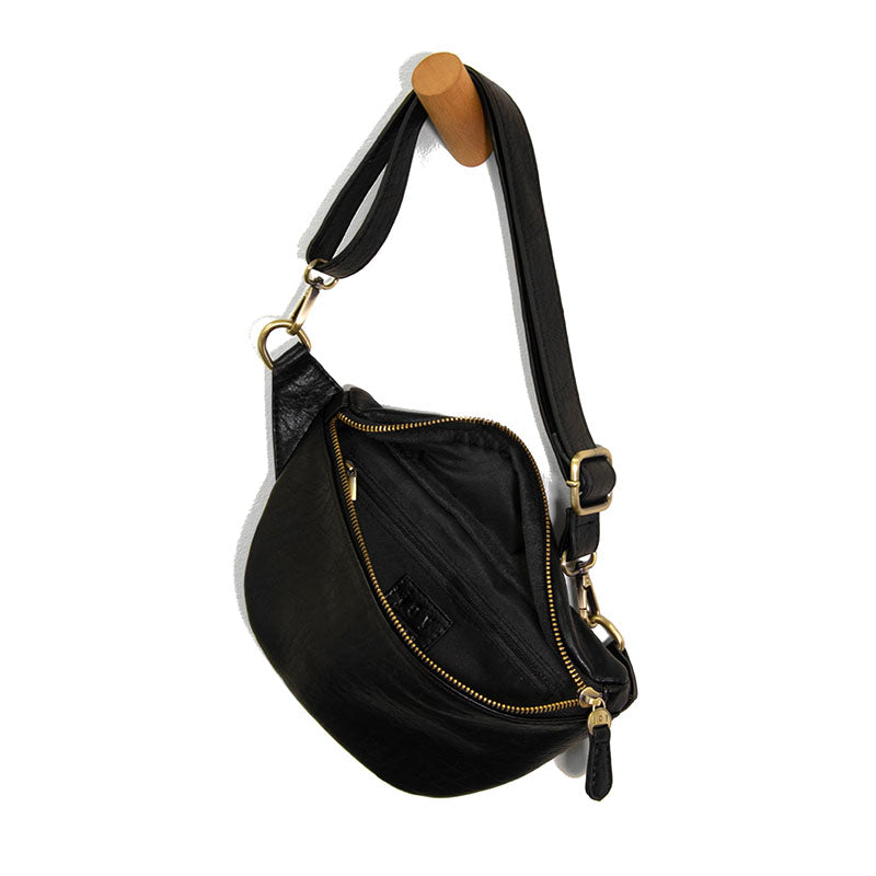 JOY SUSAN Shiloh Sling/Belt Bag - Black - Mills Mercantile