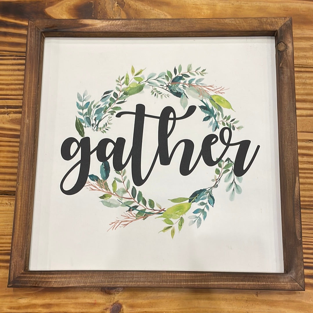 Inset Sign - Gather