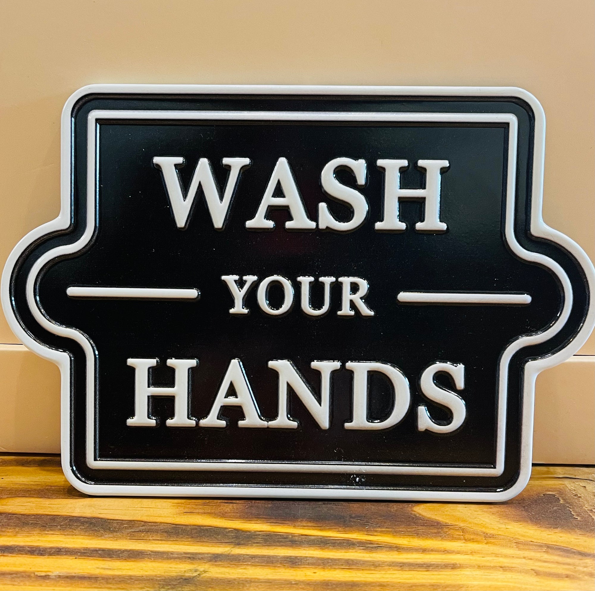 Metal Sign - Wash Hands