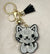 Black Cat Rhinestone Keychain