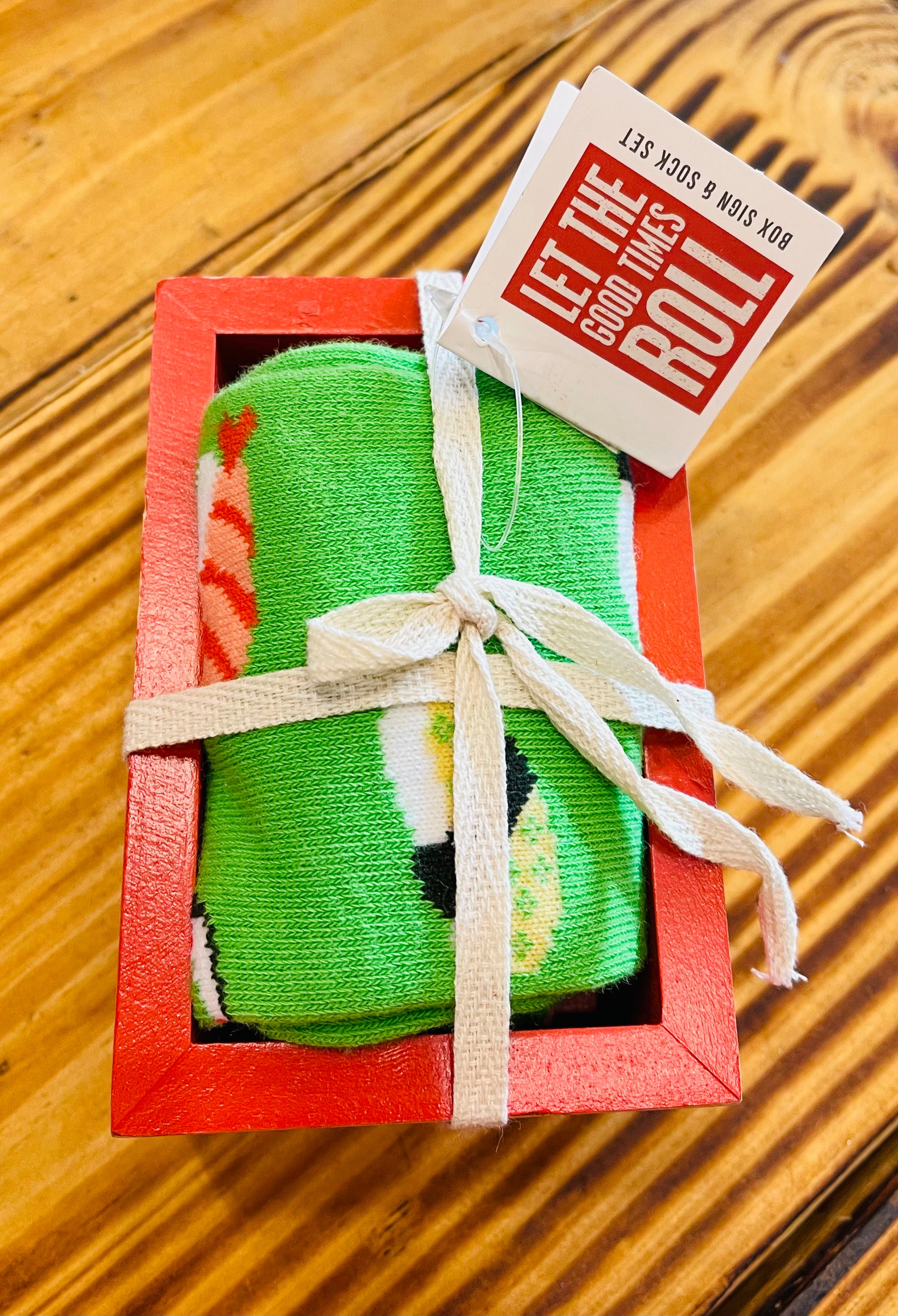 Let The Good Times Roll- Box Socks