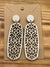 Earrings - Wood Natural Cathedral Style