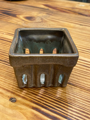 Glazed Stoneware Basket
