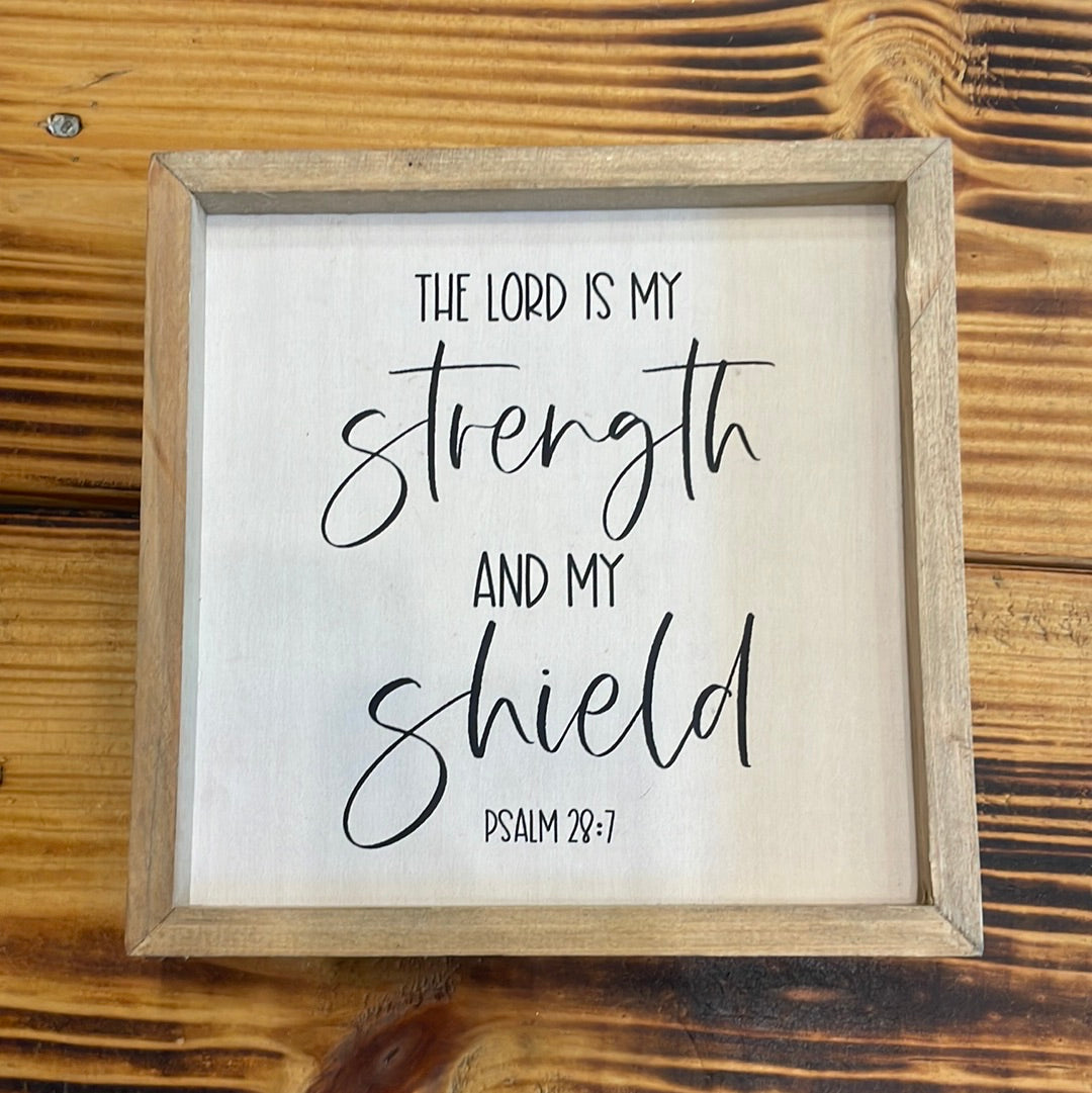 Inset Sign - Psalm 28:7