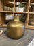 6.5 Antique Gold Metal Vase