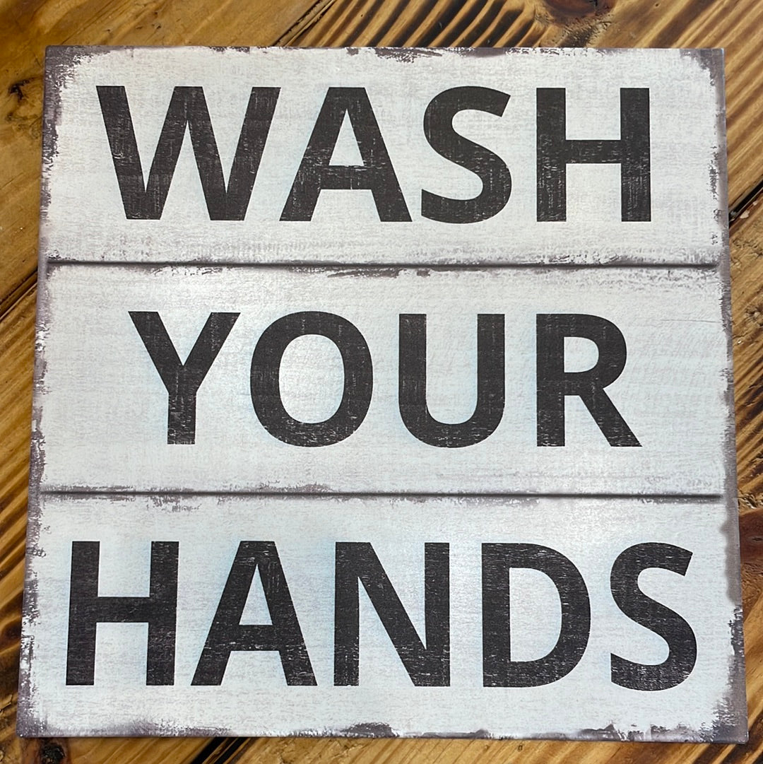 Metal Sign - Wash Your Hands