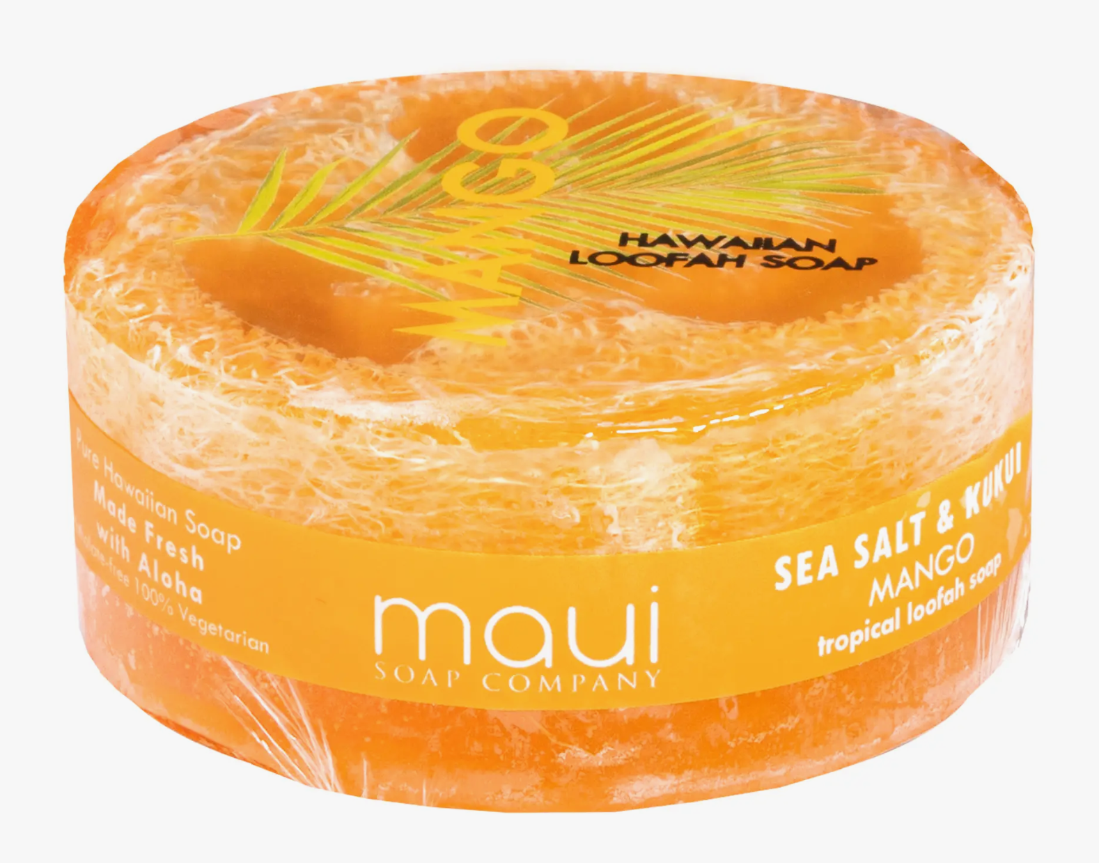 Maui Soap Company Loofah Soap - Mango Sea Salt & Kukui Nut
